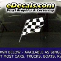 CFG275 Checkered Flag Decal