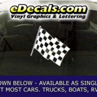  CFG276 Checkered Flag Decal