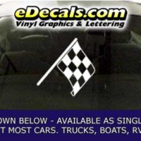  CFG277 Checkered Flag Decal