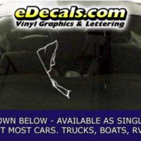  CFG278 Checkered Flag Decal