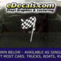  CFG281 Checkered Flag Decal