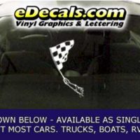  CFG282 Checkered Flag Decal