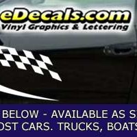  CFG283 Checkered Flag Decal