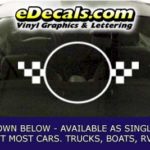 CFG285 Checkered Flag Decal