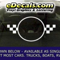  CFG285 Checkered Flag Decal