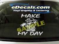  CRT304 Make My Day Firefighter Cartoon Decal