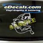 CRT308 Firefighter Chick Cartoon Decal