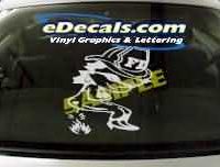  CRT309 Firefighter Chick Pee Cartoon Decal
