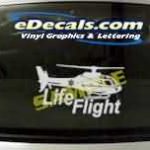 CRT311 Firefighter Helicopter Cartoon Decal