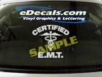  CRT320 Volunteer Firefighter Cartoon Decal