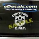 CRT321 Certified E.M.T. EMT Decal