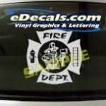 CRT329 Volunteer Firefighter Cartoon Decal