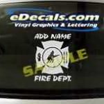 CRT331 Volunteer Firefighter Cartoon Decal