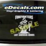CRT334 Volunteer Firefighter Cartoon Decal