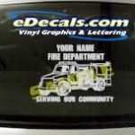 CRT340 Volunteer Firefighter Cartoon Decal