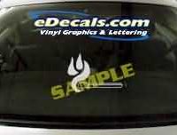  CRT343 Fire Flame Firefighter Cartoon Decal