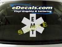  CRT345 EMT Firefighter Cartoon Decal