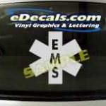 CRT346 EMS Firefighter Cartoon Decal