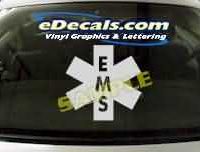  CRT346 EMS Firefighter Cartoon Decal