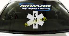 CRT346 EMS Firefighter Cartoon Decal