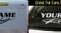 Custom304 Custom YOURNAMEHERE Racing Decal 