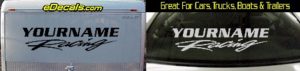 Custom304 Custom YOURNAMEHERE Racing Decal