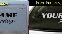 Custom305 Custom YOURNAMEHERE Racing Decal 