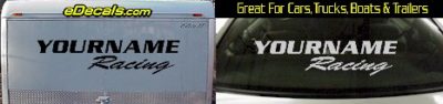 Custom305 Custom YOURNAMEHERE Racing Decal