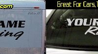 Custom306 Custom YOURNAMEHERE Racing Decal 