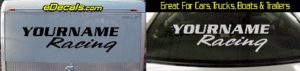 Custom306 Custom YOURNAMEHERE Racing Decal