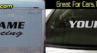 Custom307 Custom YOURNAMEHERE Racing Decal 