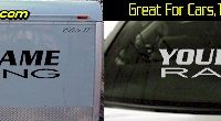 Custom310 Custom YOURNAMEHERE Racing Decal 