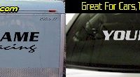 Custom311 Custom YOURNAMEHERE Racing Decal 