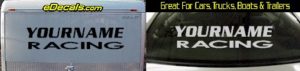 Custom315 Custom YOURNAMEHERE Racing Decal