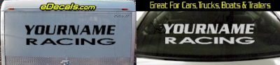 Custom315 Custom YOURNAMEHERE Racing Decal