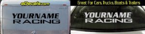 Custom316 Custom YOURNAMEHERE Racing Decal