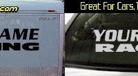 Custom319 Custom YOURNAMEHERE Racing Decal 