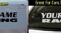 Custom319 Custom YOURNAMEHERE Racing Decal