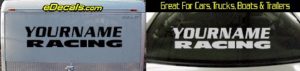 Custom319 Custom YOURNAMEHERE Racing Decal