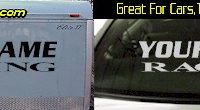 Custom320 Custom YOURNAMEHERE Racing Decal 