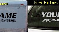 Custom321 Custom YOURNAMEHERE Racing Decal 