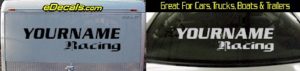 Custom322 Custom YOURNAMEHERE Racing Decal