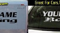 Custom323 Custom YOURNAMEHERE Racing Decal 