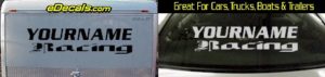 Custom323 Custom YOURNAMEHERE Racing Decal