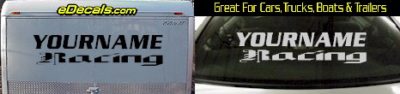Custom323 Custom YOURNAMEHERE Racing Decal
