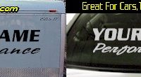 Custom325 Custom YOURNAMEHERE Performance Decal