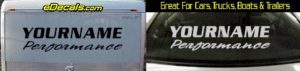 Custom325 Custom YOURNAMEHERE Performance Decal