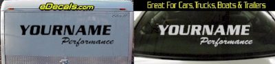 Custom326 Custom YOURNAMEHERE Performance Decal