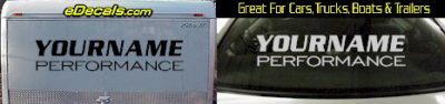 Custom330 Custom YOURNAMEHERE Performance Decal