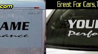 Custom331 Custom YOURNAMEHERE Performance Decal 